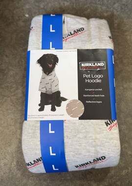 Kirkland Signature Pet Logo Hoodie, Size Large